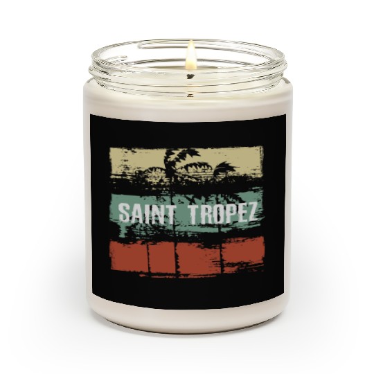 Saint Tropez Artistic Vacation Souvenir Abstract Scented Candles