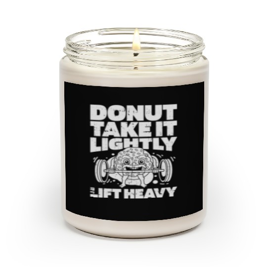 Fitness Donut Funny Donut Gym Scented Candles