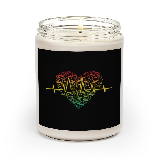Valentine's day heartbeat Scented Candles