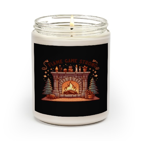 Fireplace: Flame Game Strong Scented Candles