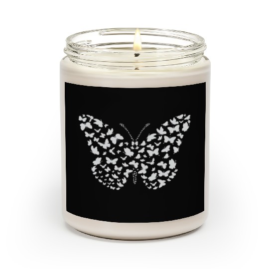 Butterfly Butterflies Insect Silhouette Scented Candles