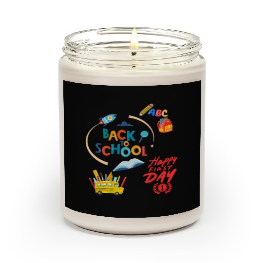Happy First Day Back To School Scented Candles