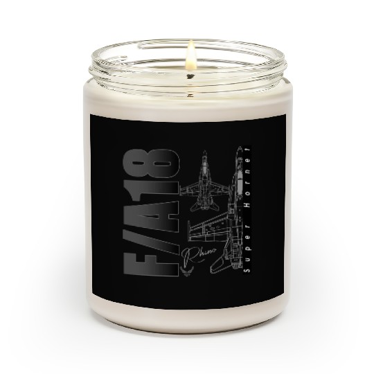 F18 Hornet Us Air Force Fighterjet Scented Candles