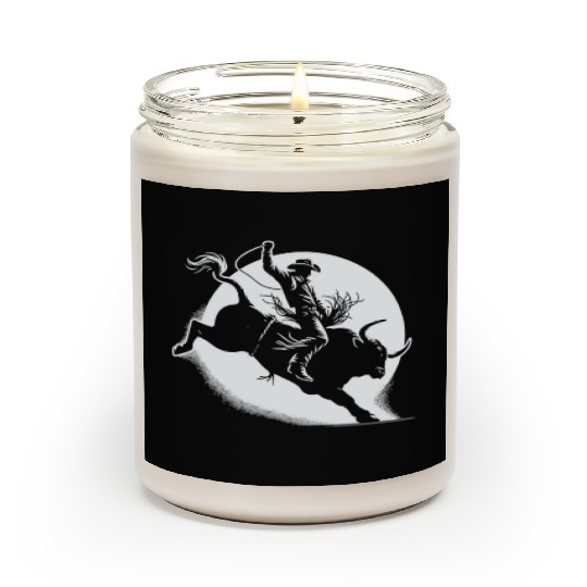 Rodeo Bull Riding Livestock Show Farmer Cattle Scented Candles