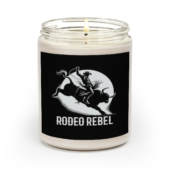 Rodeo Bull Riding Livestock Show Farmer Cattle Scented Candles