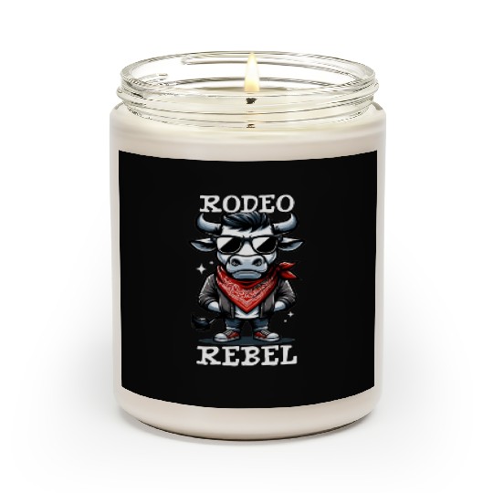 Rodeo Bull Riding Livestock Show Farmer Cattle Scented Candles
