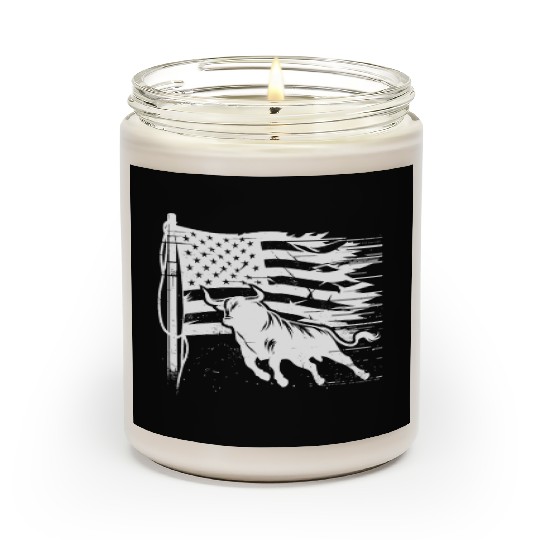 Rodeo Bull Riding Livestock Show Farmer Cattle Scented Candles