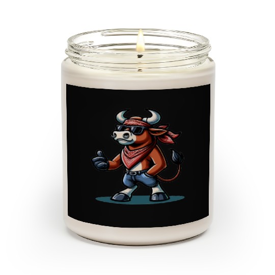 Rodeo Bull Riding Livestock Show Farmer Cattle Scented Candles