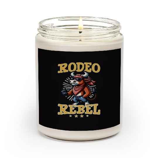 Rodeo Bull Riding Livestock Show Farmer Cattle Scented Candles