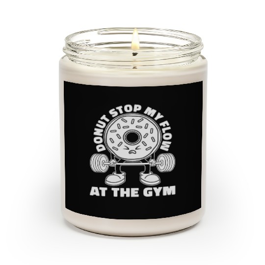 Fitness Donut Funny Donut Gym Scented Candles