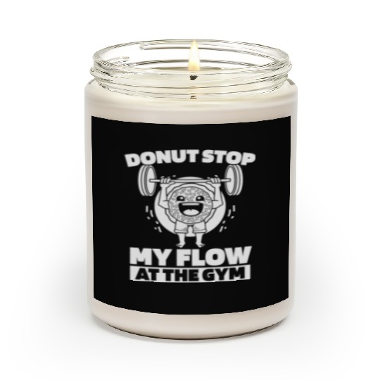 Fitness Donut Funny Donut Gym Scented Candles