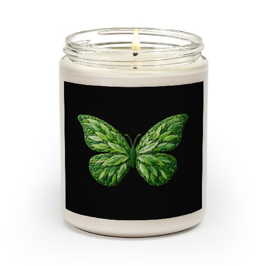 Verdant Leafwing Monarch Butterfly Scented Candles