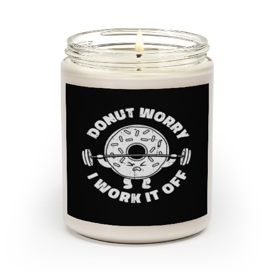 Fitness Donut Funny Donut Gym Scented Candles