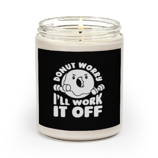 Fitness Donut Funny Donut Gym Scented Candles