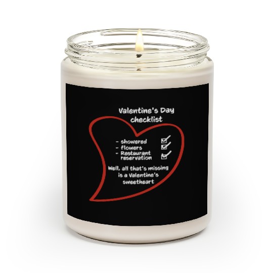 Romantic Love Heart Valentine's Day Couples Scented Candles