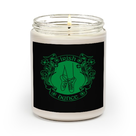 Irish Dance Feis Shamrock Celtic Tradition Scented Candles