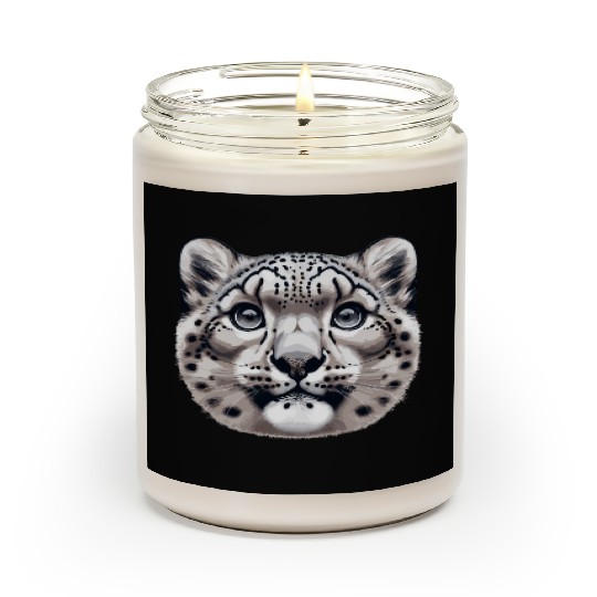 Snow Leopard Leopard White Leopard Scented Candles