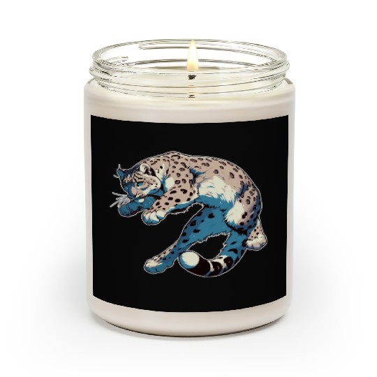 Snow Leopard Leopard White Leopard Scented Candles
