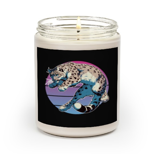 Snow Leopard Leopard White Leopard Scented Candles