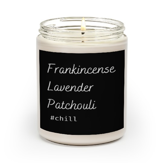 Aromatherapy Frankincense Lavender Patchouli Chill Scented Candles