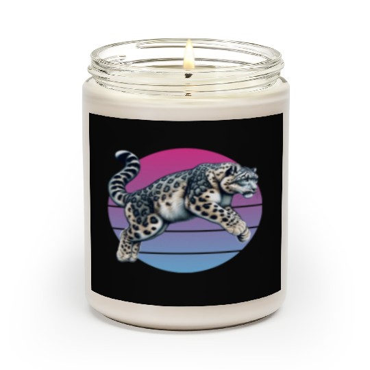 Snow Leopard Leopard White Leopard Scented Candles