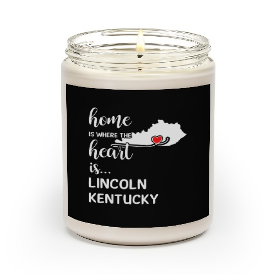 Lincoln County Kentucky Is Where My Heart Is Gift Scented Candles