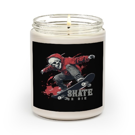 Skeleton Skull Skater Skateboarder Skateboard Scented Candles