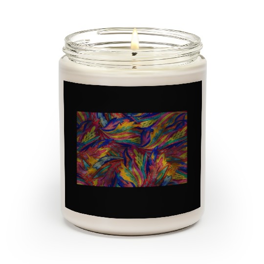 Psychedelic pattern, Retro, Vintage Scented Candles