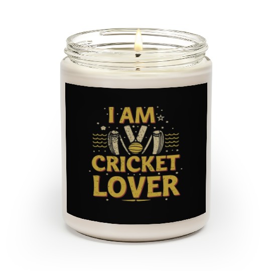 i am cricket lover Scented Candles