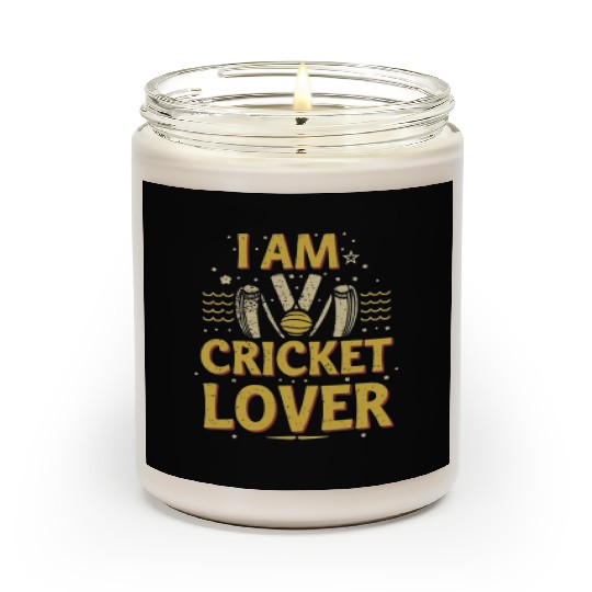 i am cricket lover Scented Candles