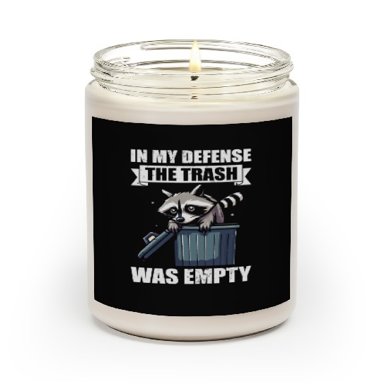 Funny Raccoons Trash Panda Racoon Lovers Scented Candles