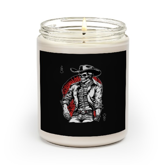 Weird Wild West: Aces High Skeleton Cowboy Scented Candles