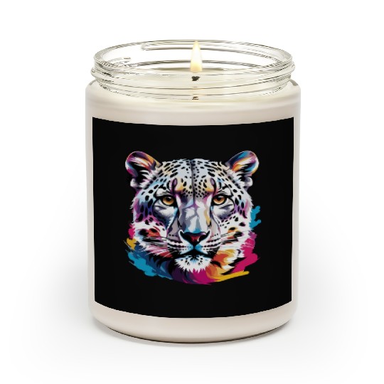 Snow leopard Scented Candles