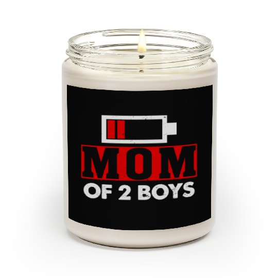 Mom of 2 Boys Mom and Son Matching Mom Gifts Scented Candles