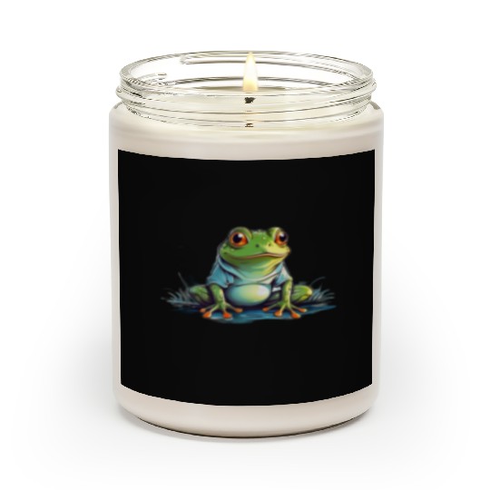 Whimsical frog cartoon fantasyinspired style Scented Candles