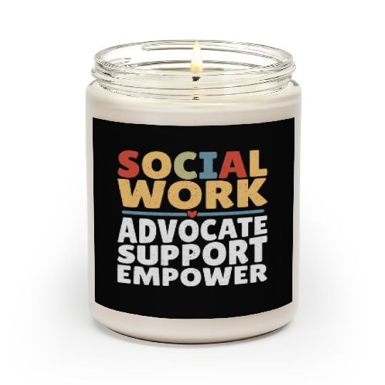 Political Science Social Works LCSW Social Worker Scented Candles