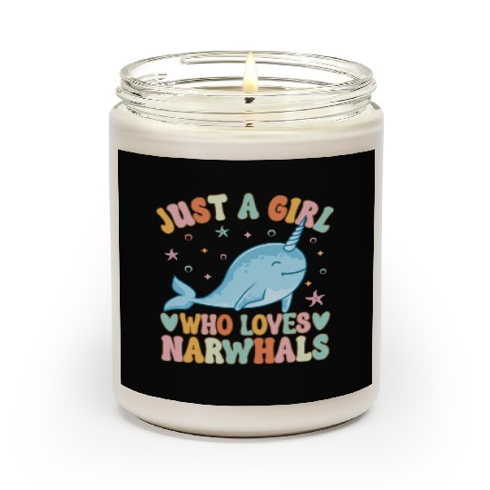 Narwhal Girl Narwhal Lover Scented Candles
