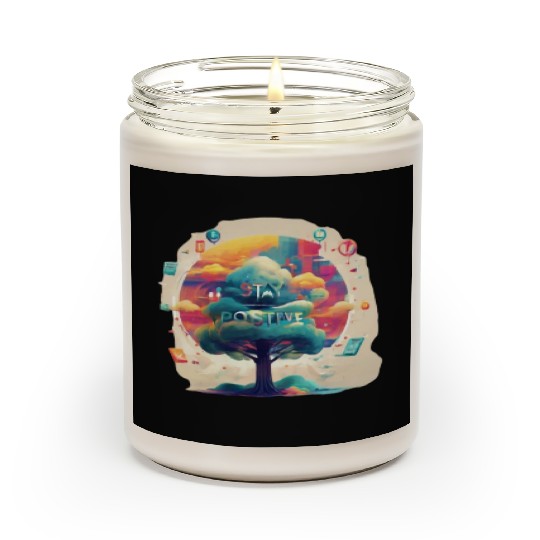 Stay positive Scented Candles