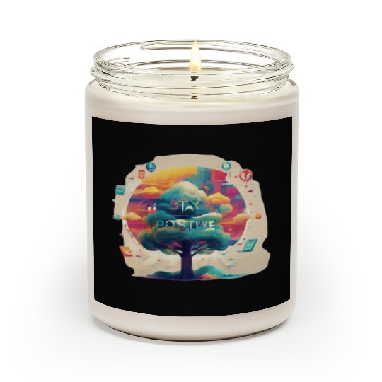 Stay positive Scented Candles