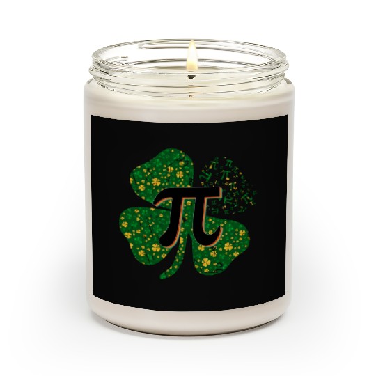 Irish Math 3.14 Pi Day Shamrock St Patrick's Day Scented Candles