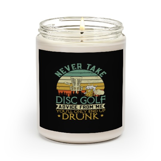 Disc Golf Advice Beer Disc Golfing Scented Candles