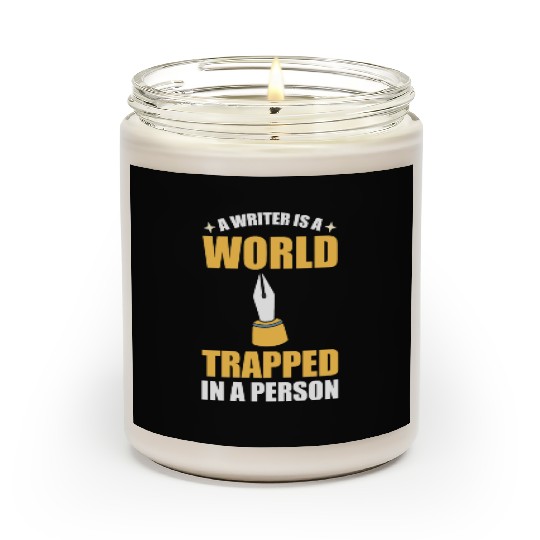 A Writer Is A World Trapped In A Person Writer Scented Candles