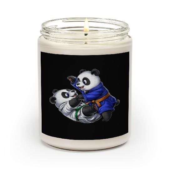 Panda Bears Jiu-Jitsu Scented Candles