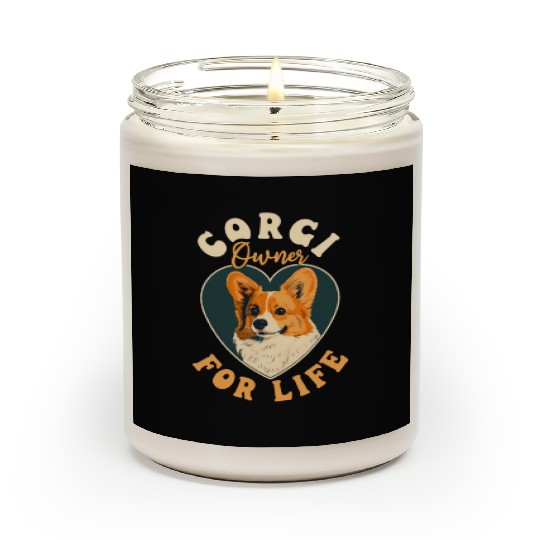 Corgi Mom Dad Corgi Owner For Life Scented Candles