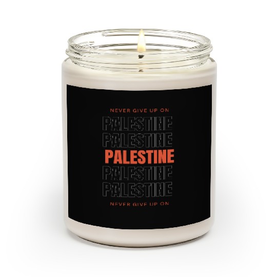 Orange and White Simple Palestine Scented Candles