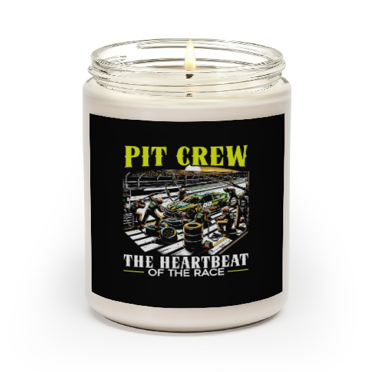 Pit Crew Race Car Racing Race Track Motorsport Scented Candles