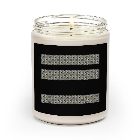 irregular stripes of green and lavender Scented Candles