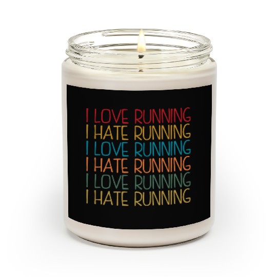 I Love Running, I Hate Running Scented Candles