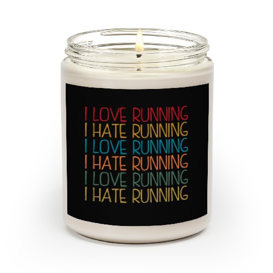 I Love Running, I Hate Running Scented Candles