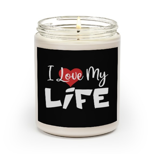 I love my life couple Scented Candles